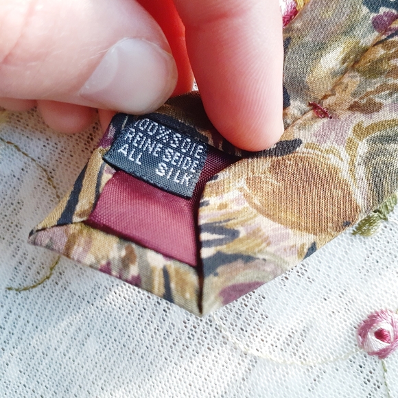 VTG Michael & Boris 100% Silk Tie Watercolor Italy - Picture 8 of 8